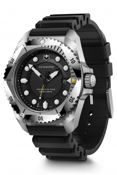 Victorinox-Dive-Pro-Herrenuhr-Schwarz-Silber-Quarz-Saphirglas-43mm-241990