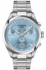 TISSOT-PR-100-Chronograph-Herrenuhr-Silber-Blau-Quarz-Saphirglas-40mm-T150-417-11-351-00