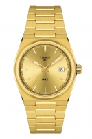 TISSOT -PRX 35mm Damenuhr Gold Quarz Datum 35mm- T137.210.33.021.00