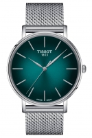 TISSOT -Everytime Gent Herrenuhr Silber Grn Schwarz Quarz 40mm- T143.410.11.091.00