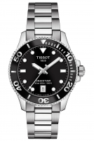 TISSOT -Seastar 1000 Damenuhr Silber Schwarz Quarz Saphirglas 36mm- T120.210.11.051.00