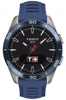 TISSOT -T-Touch Connect Sport Damen - und Herrenuhr Blau Titan Quarz Saphirglas 43mm- T153.420.47.051.01