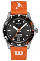 TISSOT -Seastar WilsonWNBA Herrenuhr Damenuhr Orange Schwarz Automatik Saphirglas 40mm- T120.807.17.051.00